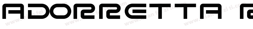 Adorretta Regular字体转换